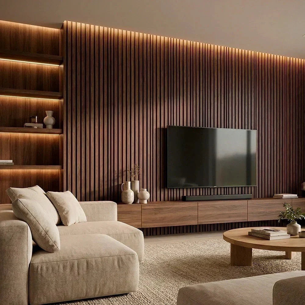 Paneles Acústicos Flexibles de Madera – (270 cm x 110 cm)