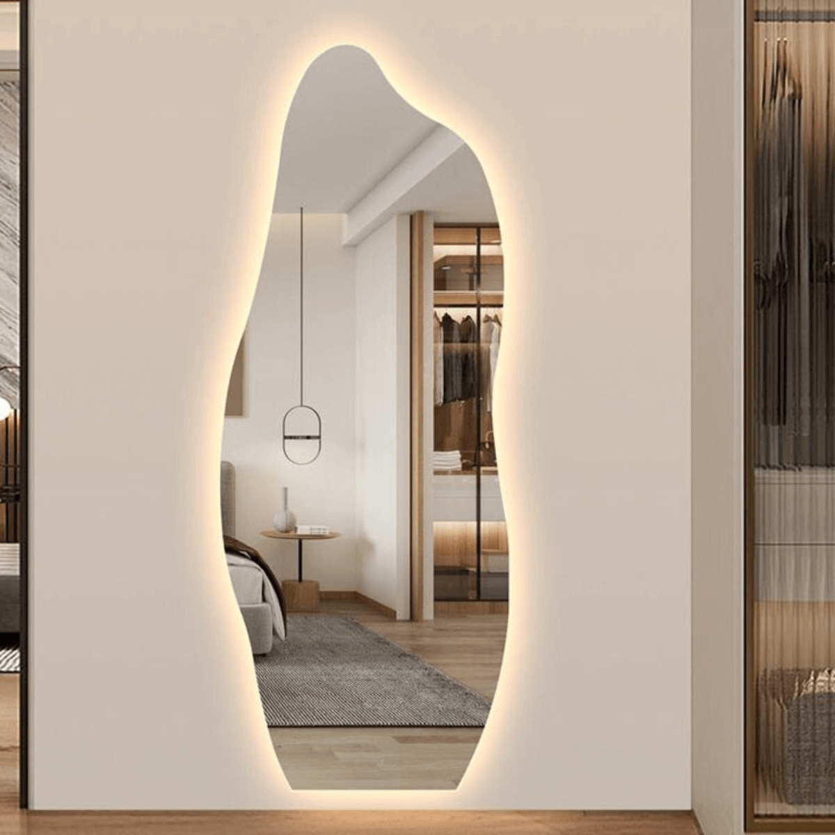 Espejo Orgánico Fiamma con LED de Cuerpo Entero 170×70