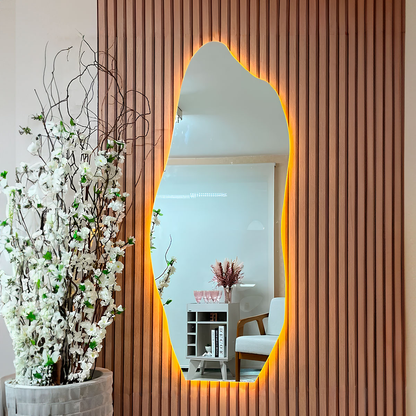 Espejo Orgánico Fiamma con LED de Cuerpo Entero 170×70